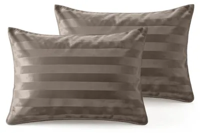 Produktbild von Sleeptime Hotel Samt 2pack Slopen Taupe 60 x 70 cm
