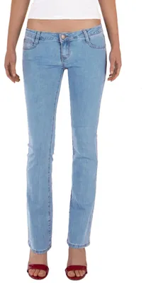 Obrázok produktu pre Fraternel, dámske džínsy, model bootcut, vysoký pás, svetlomodrej farby, veľkosť L