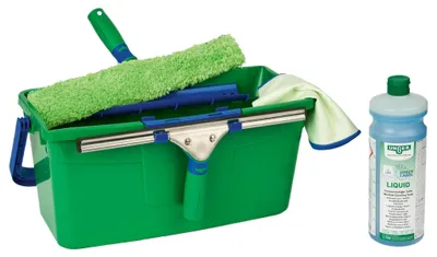 Immagine prodotto di Set per la pulizia dei vetri Unger GreenLabel GTK35 5 in 1