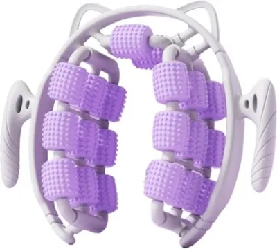Produktbild von INF Ring-Massage-Roller 20-Rollen PP Massagegerät 26.5cmx22cmx11.5cm für Oberschenkel und Waden Violett