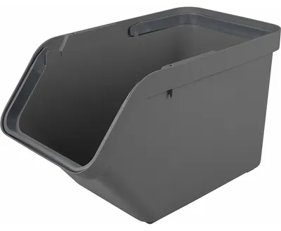 Produktbild von Sunware Sigma Home Sortierbehalter - Abfallbehalter - anthrazit - stapelbar - 30L - 49 x 27 x 30 cm