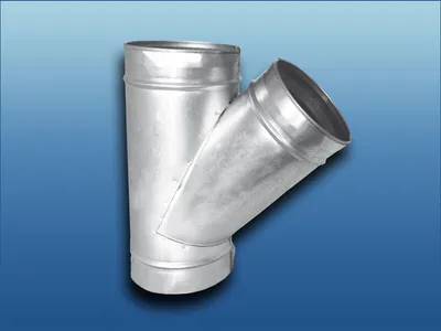 Produktbild von Wickelfalz 45° Ableiter: System: Ø 125 Anschluss: Ø 125