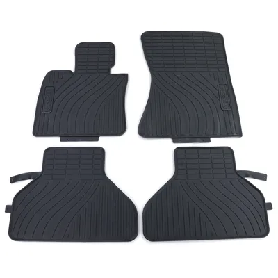 Produktbild von Premium Gummi Fußmatten Set 4-teilig Schwarz passend für BMW X5 E70 07-12