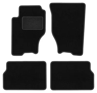 Zdjęcie produktu dla Dywaniki samochodowe welurowe LUX do: Kia Sorento I (2003-2009, SUV) czarne, z mocowaniami