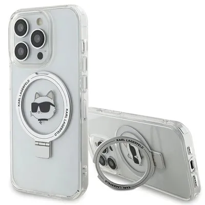 Immagine prodotto di Karl Lagerfeld Klhmp15Lhmrschh Iphone 15 Pro 6.1 Biały/Bianco Custodia rigida Anello Stand Choupette Testa Magsafe