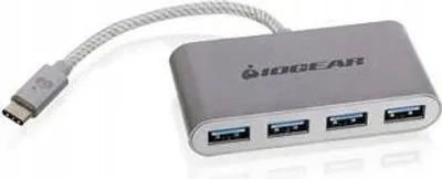 Produktbild von iogear HUB-C, USB 3.2 Gen 2 (3.1 Gen 2) Type-C, USB 3.2 Gen 1 (3.1 Gen 1) Type-A, 5000 Mbit/s, Silber, USB, Windows 10 Education, Windows 10 Education x64, Windows 10 Enterprise, Windows 10 Enterprise x64,...