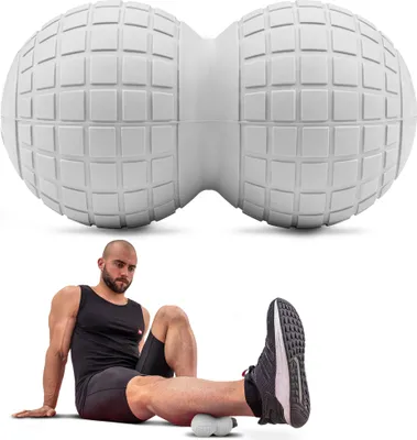 Obrázok produktu pre Hop-Sport Duoball na tréning fascií - masážna loptička na cielenú masáž a regeneráciu spúšťacích bodov - priemer 10,5 cm HS-A190DMB