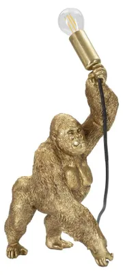 Immagine prodotto di Lampada Gorilla 22,5x40x16 cm in Poliresina Oro