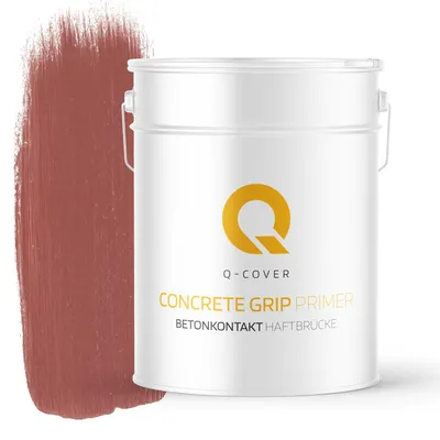Produktbild von Q-COVER Betonkontakt – Haftgrund für Beton, Gipsputz, innen, ziegelrot 15 KG