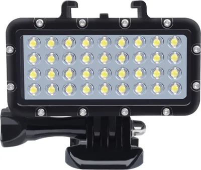 Image de Eclairage vidéo LED étanche pour DJI/GoPro/Xiaomi/Yi/Sjcam/Insta360 Eclairage de plongée Action Camero Accessoires Noir