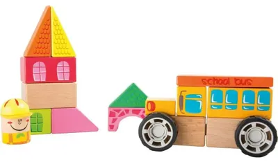 Produktbild von Holzbausatz Schulbus