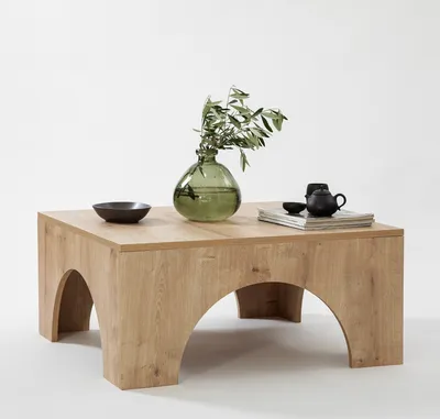 Produktbild von Skye Decor, Collesium - Sapphire Oak, Couchtisch, 100 % MELAMINBESCHICHTETE SPANPLATTEN, Eiche, 80 x 80 x 37 cm