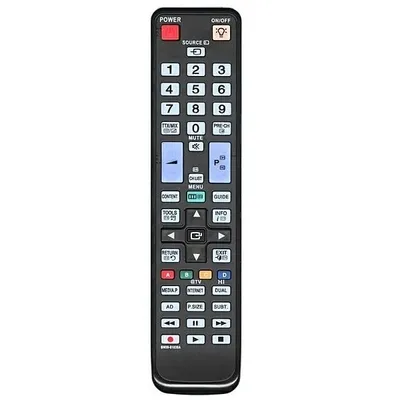 A remote control for a television.