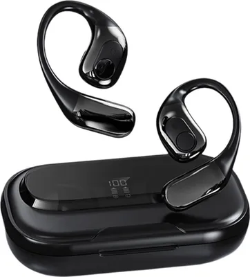Produktbild von Ohrhoerer-Sprachuebersetzungsgeraet, Echtzeit, 138 Sprachen, kabellose Bluetooth-Zwei-Wege-uebersetzung, 3 Modi, kompatibel mit iOS und Android, unterstuetzt Musikwiedergabe, Telefonanrufe, langlebig, mit Ladeetui