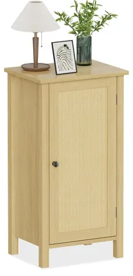 Produktbild von Nachttisch 70x40x82 cm Beistelltisch Nachtschrank Schlafzimmer Rattanoptik