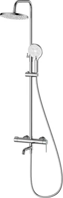 Produktbild von Avapax | Regendusche Mit Badewannenarmatur - Silber - Dreifunktionale Dusche - Glänzendes Chrom - Modell Adul6311h1