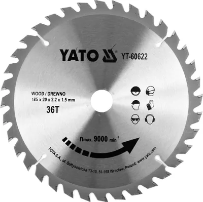 Image de Lame de scie TCT pour le bois 185x36tx20mm