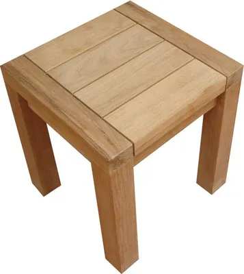 Produktbild von Maxima Hocker 40x39 cm aus Teakholz Natur