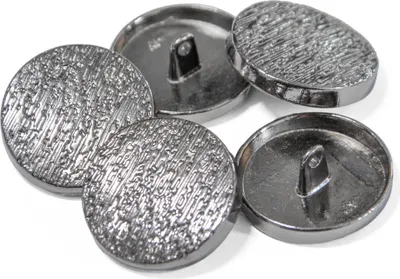 5 Metallknöpfe Ösenknopf rund Größen Farbwahl - für z.B. Uniform Jacke Mantel silber