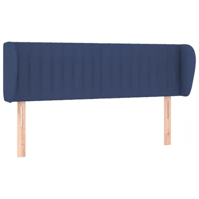 Produktbild von vidaXL Kopfteil mit Ohren Blau 147x23x78/88 cm Stoff
