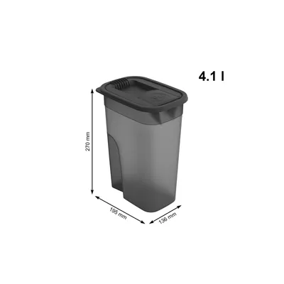 Produktbild von Tierfutter Schüttdose 4,1 l FLO, Farbe:Anthrazit tr.