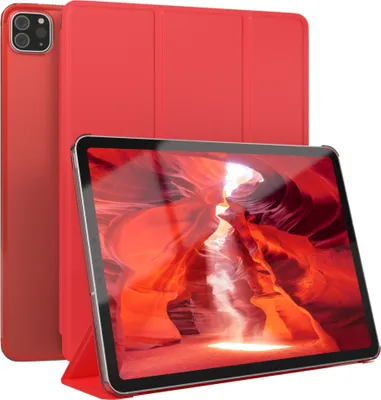 Produktbild von EAZY CASE Smartcase für Apple iPad Pro 11" (2018/2020/2021/2022) Tabletcase Bookcover Smart Flipcase magnetisch Rot