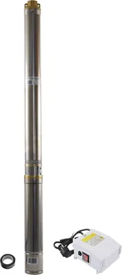 Produktbild von Agora-Tec® 3 Zoll Brunnenpumpe Tiefbrunnenpumpe PREMIUM 750W-4.0-80  30m Kabel