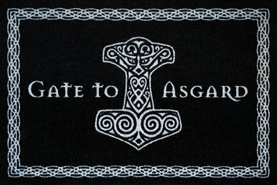 Produktbild von Gate to Asgard Fußmatte schwarz