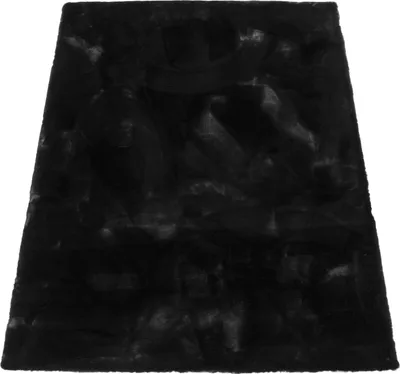 Image de Tapis à poils longs pour salon Shaggy imitation fourrure de lapin poils longs moelleux Dimensions 120 x 160 cm