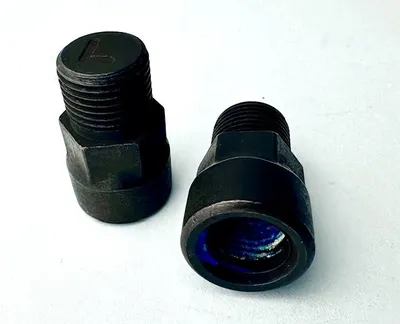 Productafbeelding van Pedalenadapter met schroefdraad, 9/16" - 1/2", zwart