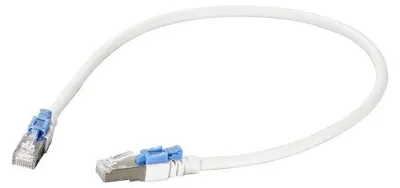 Imagen del producto de Cable de conexión RJ45 S/FTP, categoría 6A, LSZH, 2 metros, blanco