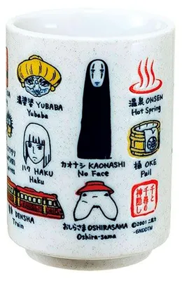 Image de Le voyage de Chihiro au pays des merveilles Tasse à thé japonaise Characters