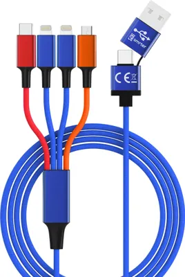 Produktbild von smrter Hydra ELITE 6in1 Nylon-Ladekabel Typ Lightning, multi retail