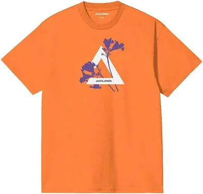 Immagine prodotto di Jack & Jones Maglietta Kurzarm con triangolo floreale Arancione M Herren Arancione M