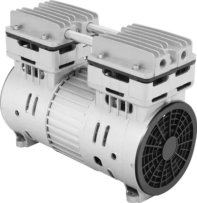 Image de Compresseur d'air sans huile, puissance 750W, pression 8bar, argent