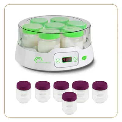 Joghurtbereiter, 13 Glaspötte 190 ml, Timer 14 h, weiß