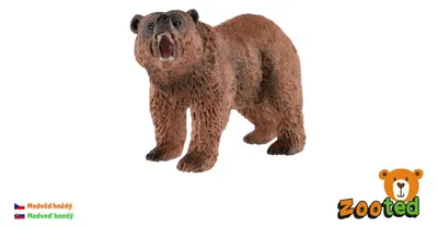 Produktbild von Braunbär zooted Kunststoff 12cm