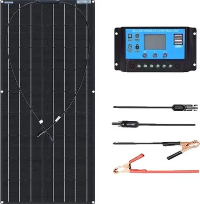 Produktbild von Solarpanel-Kits, flexibel, Laderegler-Kabel, 120W Solar Kit