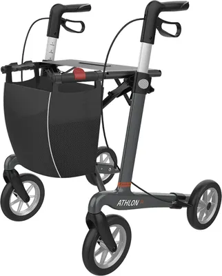 Produktbild von ATHLON SL Carbon Ultralight Rollator - 62 cm Grau Soft Wheels