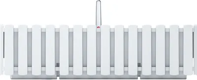 Produktbild von NABBI Selbstbewässernder Balkonkasten aus Kunststoff DDEF600W 58 cm - weiß