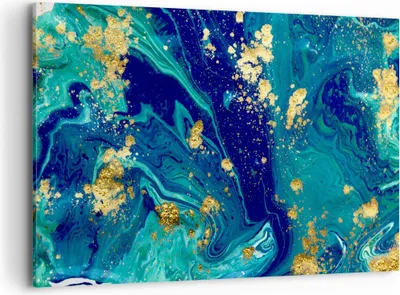 Produktbild von Bild auf Leinwand - Leinwandbild - Abstraktion modern - 120x80cm - Wand Bild - Wanddeko - Leinwanddruck - Bilder - Kunstdruck - Wanddekoration - Leinwand bilder - Wandkunst - AA120x80-3831
