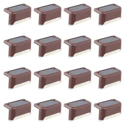Produktbild von 16er-Pack Solarleuchten für den Außenbereich, wasserdichte LED-Solarleuchten für Treppen, Zäune, Gärten, Terrassen und Gehwege