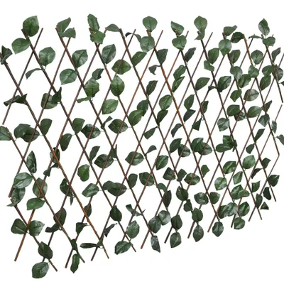 Immagine prodotto di vidaXL Recinto a traliccio di salice 5 pezzi con foglie artificiali 180x60 cm