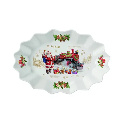 Produktbild von SERVIERPLATTE 30 x 20,5 cm Weihnachtsteller Schale Teller Weihnachten CHRISTMAS