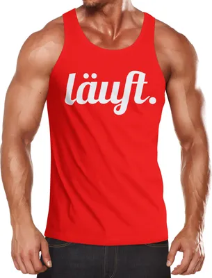 Produktbild von Herren Tanktop läuft Muskelshirt Tank-Top Muscle Shirt Achselshirt Moonworks®  L