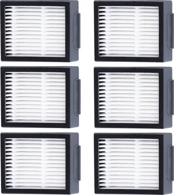 A collage of six vacuum cleaner filters.