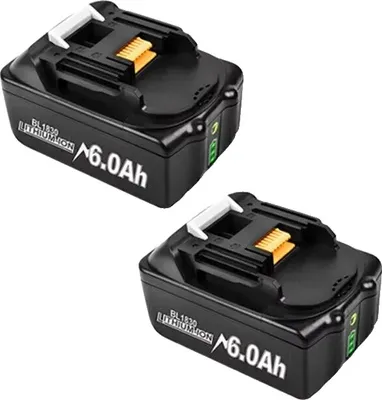 Obrázok produktu pre Nabíjacia batéria, kapacita 6000 mAh, napätie 18 V, všestranná kompatibilita, 2 batérie