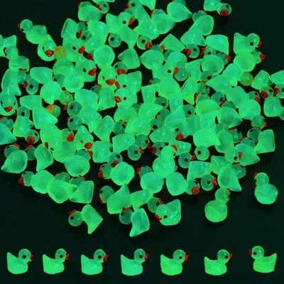 Produktbild von Famanu Miniaturfiguren Leuchtende Enten - 100 Stück