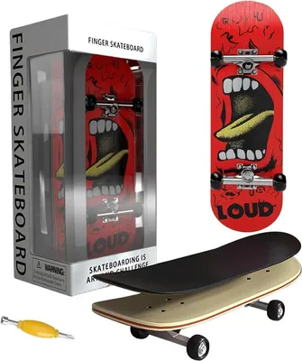Produktbild von Mini Finger Skateboard 99x29 mm, 5 Bänke, hölzernes Mini DIY Skateboard, für Kinder Spiel