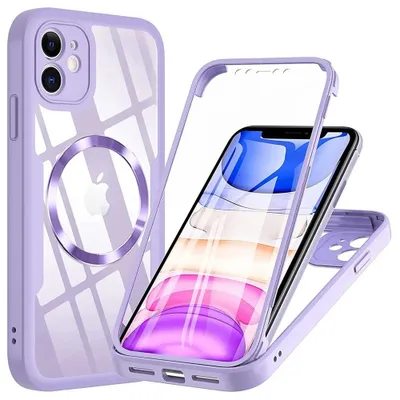 Obrázek produktu pro Pouzdro Techsuit ColorVerse 360 s ochrannou fólií a MagSafe pro Apple iPhone 11 - Fialové